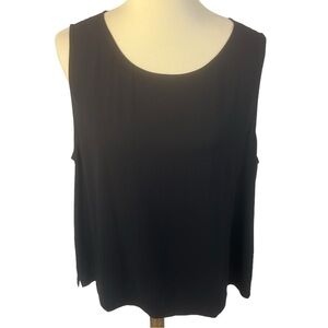 Eileen Fisher 100% Silk Sleeveless Top.